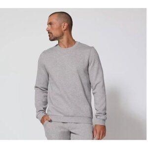 MPG Men's Super Soft Fleece Sweatshirt Gray Zip Athleisure Loungewear Size Small